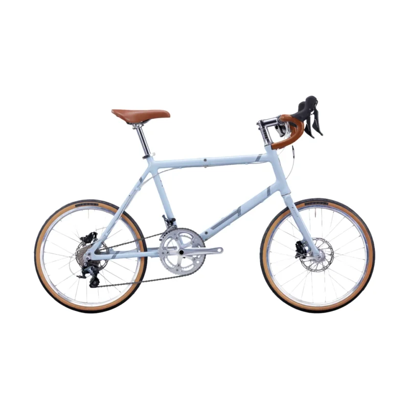 Light Blue & White 20" Mini Velo - Drop Bars Urban Commuter