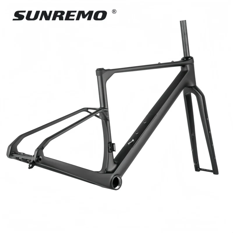 SUNREMO G026 Full Internal Cable Carbon Gravel Bike Frame 2026 New Down Tube Storage Box UDH Hanger Gravel Bicycle Frameset